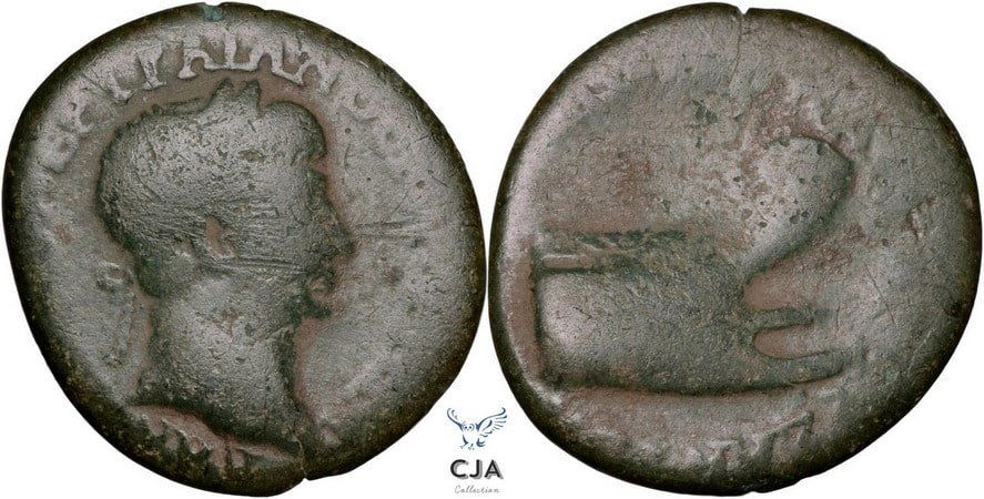 98⇌117 CE ║ Trajan ║ Æ Triassarion ║ Byzantium mint ║ under Bithynia-Pontus ║ RPC III 1069